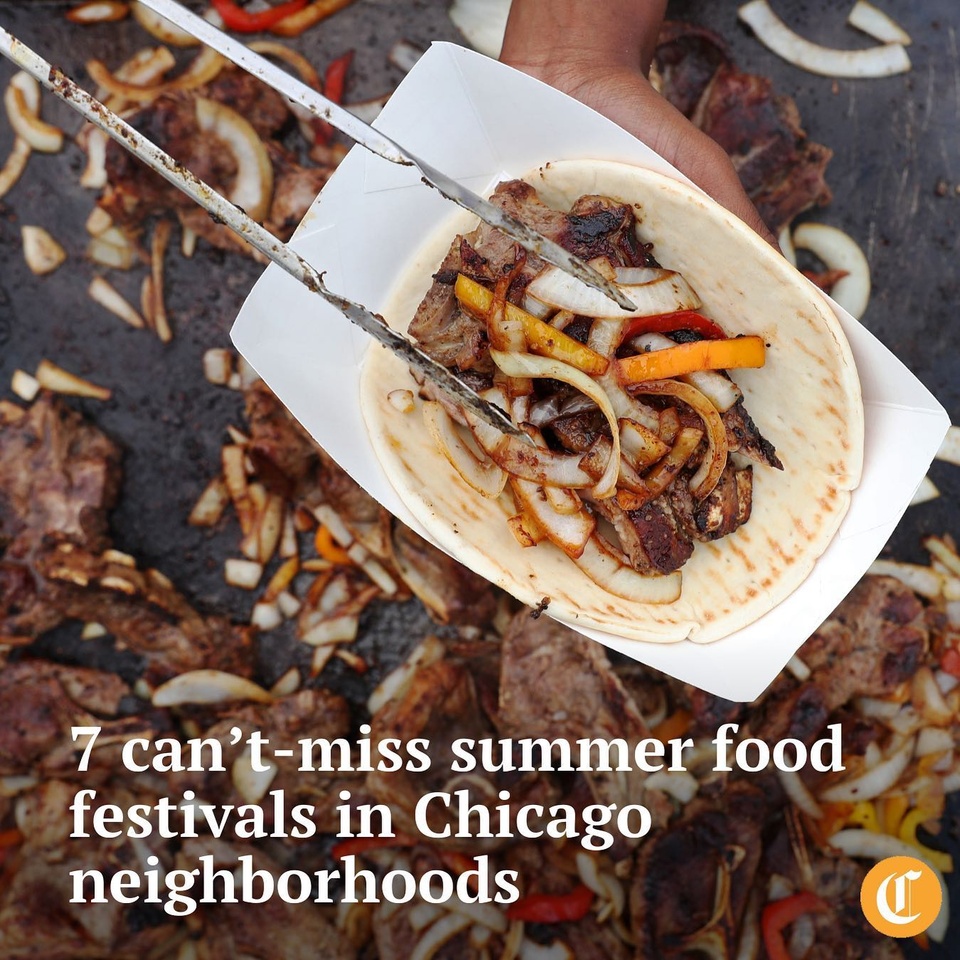 From Little Village to Little India on Devon, Chicago is steeped in rich dining tradition. In a community brimming with dining options, it can be hard to grab a taste of all the city has to offer.⁠
⁠
As Chicagoans attempt to enjoy the summer sunshine while indulging in the city’s celebrated cuisine, in come a barrage of food festivals, each claiming to offer the best on-the-go dining experience the region has to offer.⁠
⁠
If you feel overwhelmed by the options at your disposal, look no further — we’ve compiled a list of Chicago’s most worth-your-time summer food festivals, so all you have to worry about is how to pack it all in.⁠
⁠
Tap the link in our bio for the list of festivals. Note, the list was originally published on June 1, 2023.⁠
⁠
—--------⁠
A vendor prepares a plate of lamb chops on pita at the African/Caribbean International Festival of Life in  2022.⁠
⁠
? Jenna Smith / Chicago Tribune⁠
? John J. Kim / Chicago Tribune / @johnkimpictures⁠