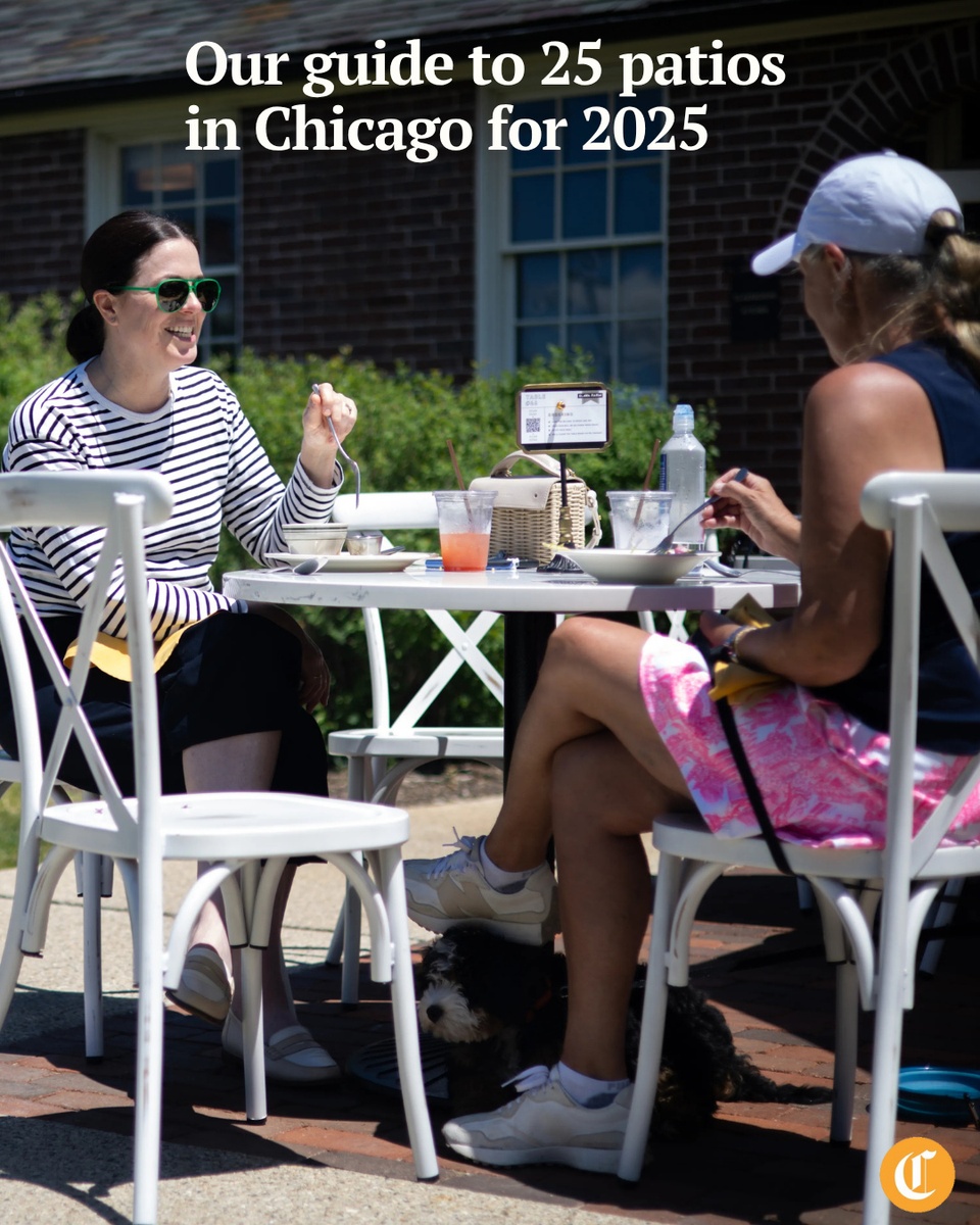 Chicago weather can be quite unpredictable this time of year, but we’re ready to say goodbye to the chilly temperatures and embrace afternoons under the warm sun.⁠
⁠
Local bars and restaurants are preparing for the warmer weather too, as many have already opened their patios for the season. Here, we dive into patios across the city that are worth exploring, from recently opened spots to patios featuring pizza under sparkling lights.⁠
⁠
Tap on our bio link to read more.⁠
⁠
-----⁠
⁠
Photo 1: Lake Forest residents Kirsten Henshaw, left, and Jill Mickey enjoy lunch on the patio at The Café at Elawa Farm (@elawafarm) in Lake Forest, May 14, 2025. “It’s a little escape,” Henshaw said about the farm. ⁠
⁠
Photo 2: The rhubarb and strawberry tart at The Café at Elawa Farm, which is made with rhubarb from the farm’s garden. ⁠
⁠
Photo 3: Outdoor seating at il Carciofo (@ilcarciofochicago) in Chicago’s Fulton Market, May 23, 2025.⁠
⁠
Photo 4: Spaghettoni cacio e pepe pasta at il Carciofo.⁠
⁠
? Kayla Samoy, Louisa Kung Liu Chu, Ahmed Ali Akbar, Zareen Syed and Lauryn Azu  / Chicago Tribune⁠
?️ Audrey Richardson and Chris Sweda / Chicago Tribune
