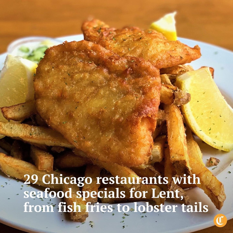 Many Christians spend the 40 days between Fat Tuesday and Easter observing Lent, a period of abstinence that most commonly involves giving up meat on Fridays. ⁠
⁠
The custom has led to a preponderance of Friday fish fries in the Midwest, where families and communities enjoy the bounty of the Great Lakes.⁠
⁠
This Lenten season there are plenty of bars and restaurants offering both traditional platters of battered pike or cod served with fries and coleslaw, as well as other specials ranging from seafood pasta to fish tacos. ⁠
⁠
Tap the link in our bio for 29 spots for some fabulous fish, including the fish and chips from Mac’s Wood Grilled shown here.⁠
⁠
Samantha Nelson / for the Chicago Tribune⁠
Terri Mooney / @macswoodgrilled