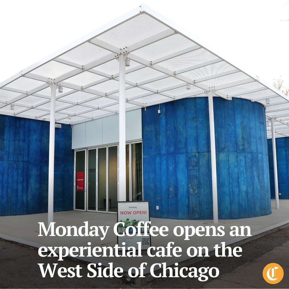 Monday Coffee, an experiential coffee company, just opened its first cafe in the North Lawndale neighborhood on the West Side of Chicago on Nov. 9.
Co-founders Amanda Christine Harth, who is the company’s CEO, and Felton Kizer, who is the head roaster, specialize in cold brew. They previously completed residencies at the Garfield Park Conservatory, SoHo House and Retreat at Currency Exchange Café by artist Theaster Gates.

Their debut cafe is located in a new building called Starling, designed as a “space for liberation,” according to its developers.

Tap on our bio link to read more.

——

Photo 1: Monday Coffee (@drinkmondaycoffee) inside the new Starling by Duo building on 16th St. in Chicago’s North Lawndale neighborhood, Nov. 13, 2024.

Photo 2: People relax at Monday Coffee.

Photo 3: Good Day from Monday Coffee.

Photo 4: Monday Coffee co-founders and owners Amanda Christine Harth and Felton Kizer.

? Louisa Kung Liu Chu / Chicago Tribune
? Chris Sweda / Chicago Tribune