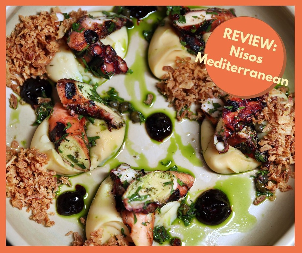 Though Nisos Mediterranean intentionally avoids being called a Greek restaurant, the menu bulges with dishes from that country, from tiropita and taramasalata to moussaka and rizogalo. Chicago has seen a surge of ambitious new Greek restaurants, but none has food that looks like Nisos’.⁠
⁠
Take the tzatziki, which is as thick and creamy as hummus, thanks to the use of Chef Avgeria Stapaki’s imported yogurt of choice. “The yogurt I want is very thick and rich,” Stapaki said. “That’s why it has this structure and body.” Instead of raw garlic, she uses fermented black garlic along with fermented cucumber juice. The result is luxuriously smooth, making for a fantastic start to the meal.⁠
⁠
Like nearly everything at Nisos, the moussaka is gorgeous, expensive and perplexing. Stapaki takes the homey layered dish and transforms it into a visually stunning showstopper. When the server brings it out, a fog of dry ice wafts from the edges. The dish is also $28, and while the fog apparently has a cinnamon tea aroma, the server removes the plate from your table immediately after serving you an individual portion, suggesting it was there mostly for show, rather than sensory enhancement.⁠
⁠
This sort of scene plays out again and again at Nisos, a restaurant with genuine ambition and fascinating creative twists, but one where the substance doesn’t quite live up to the premium you pay for the presentation.⁠
⁠
Tap the link in our bio to read the full review by the Tribune’s Nick Kindelsperger @nkindelsperger. (Terrence Antonio James / Chicago Tribune)