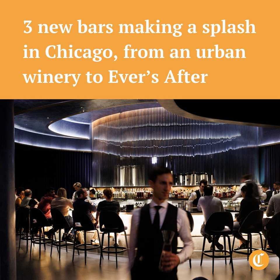 As a wintry chill descends on Chicagoland, those looking to warm up with a tasty tipple have three new high-profile options in the center of the city.⁠
⁠
Whether it’s the sleek next-door extension to one of Chicago’s top restaurants Ever — aptly named After — or an urban winery with an Alinea alum in the kitchen creating shareable plates meant to enhance each sip, or a whiskey-focused bar that pumps out fresh buttermilk biscuits every 20 minutes, these three spots offer guests an array of options from expertly fried chicken to an intriguing quartet of Old-Fashioneds.⁠
⁠
Tap the link in our bio to learn more about @afterloungechicago, shown here, @chicagowinery and @yardbirdchicago. (Armando L. Sanchez / Chicago Tribune / @mandophotos)