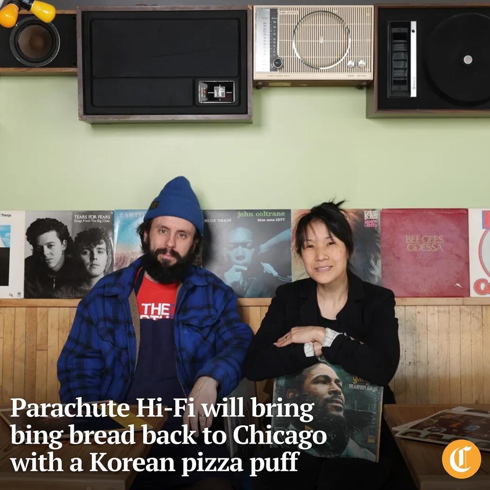 Parachute will become Parachute Hi-Fi. James Beard award-winning chefs, owners and spouses Johnny Clark and Beverly Kim just closed their original critically acclaimed Korean American restaurant on March 23, after marking a decade this year as a global culinary destination.

So why did they close Parachute?

“We came to the conclusion that after 10 years, we feel really proud of what Parachute has done so far in the community and in Chicago’s dining scene,” Kim said. “And we feel ready for a new chapter, a new album, so to speak. Something that’s lively and fun and original.”

Tap on our bio link to read more.

——

Photo 1: Chefs Johnny Clark and Beverly Kim pose for a portrait with records in their collection at the currently closed Parachute restaurant (@parachutechicago) on North Elston Avenue on March 28, 2024, in Chicago. 

Photo 2: Beverly Kim and Johnny Clark sort through their record collection. The chef-partners plan to open a new restaurant called Parachute Hi-Fi, with an emphasis on music.

? Louisa Kung Liu Chu / Chicago Tribune
? John J. Kim / Chicago Tribune / @johnkimpictures