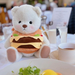 Carry him on a picnic!???#getahugco #hamburger #hamburgerbear #teddybear #picnic #funny #cutie #weekend #friends #familytime