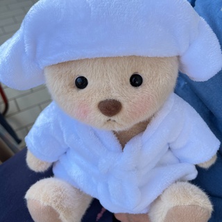 No way! ???#GETAHUGCO #bear #plushies #bathrobe #outfit  #beautyaesthetic #collection #jointedbear #hug #clothes #