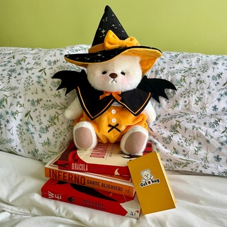 #halloweenstorytelling??? 
A long time ago, a girl named Bella was inseparable from her teddy bear. However, as she grew older, the teddy bear was forgotten in the attic. On the eve of Halloween, Bella heard strange sounds coming from the attic. In a corner, she saw the forgotten teddy bear, still sitting there quietly, as if waiting for something. Carefully, Bella picked it up, intending to take it downstairs, when she noticed the bear’s eyes suddenly glowing softly and it gently moved. The teddy bear said to her, “Thank you, Bella. You never truly forgot me.”

Bella learned that every child’s teddy bear gains temporary magic on Halloween night to protect them from fear. That night, Bella and her teddy bear rekindled the warmth of childhood, and she realized it had been quietly guarding her all along.

#Getahug #IamWinter #TeddyBearStory #Halloween #ChildhoodFriend #love #TeddyBearLover #SpookyNight #Halloweenbear #halloweendecor #giftideas #collection #cute #handmade #memory #fun