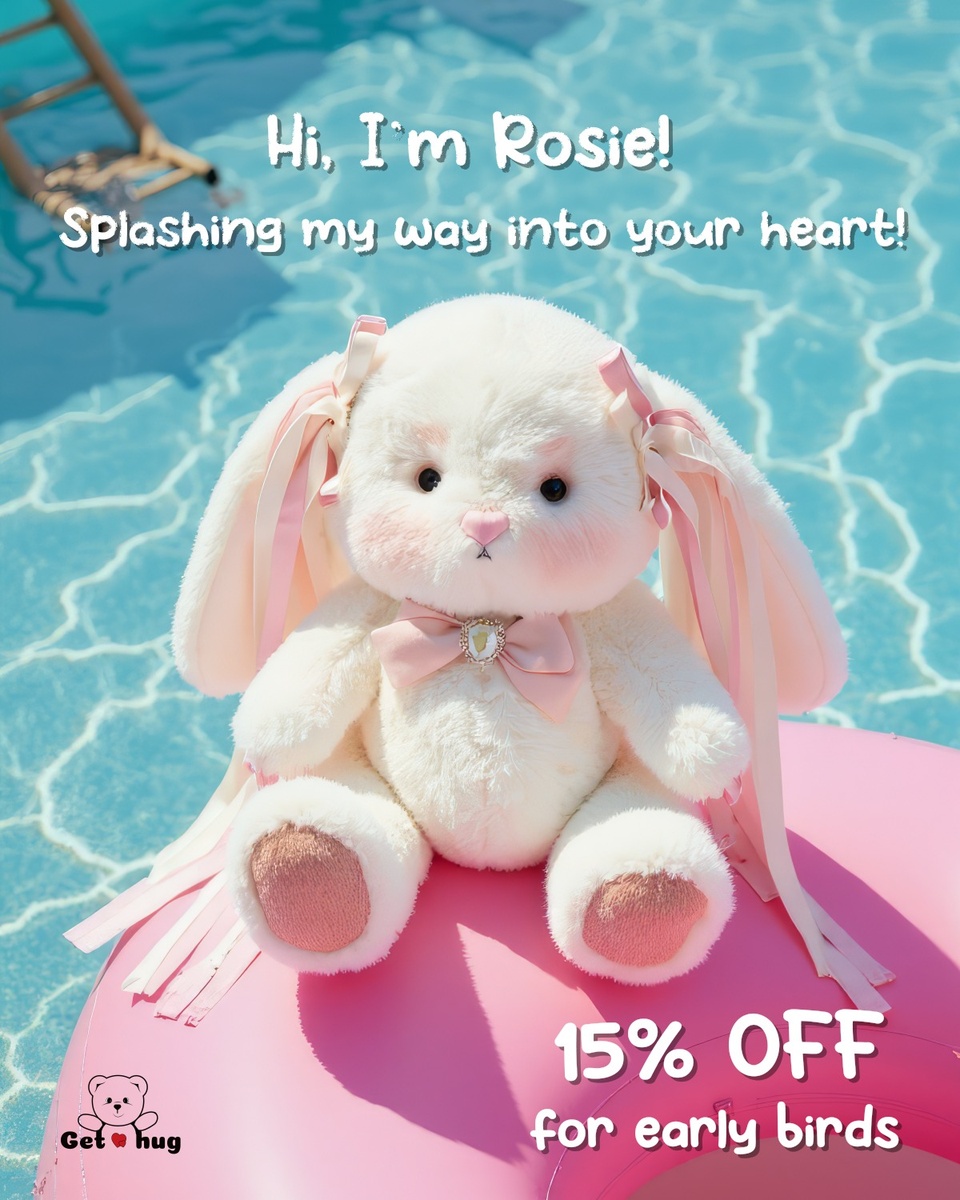 ✨The name is in… Meet Rosie!✨
Thanks to everyone who joined the naming fun — this fluffy star finally has a name ??
Enjoy 15% off all things bunny.
? Hop over to our site before the deals bounce away!
#getahug #getahugRosie #getahugbunny #bunny #NewArrivals #bunnylove