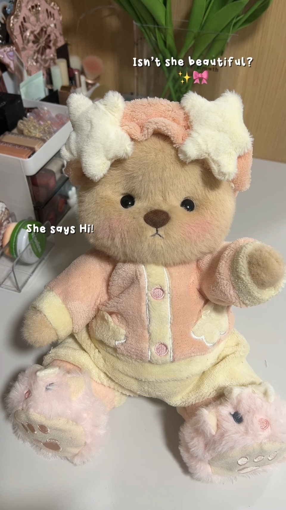 Time to get teddy!??#getahug #teddybear #plushtoy #handmade #starhairband