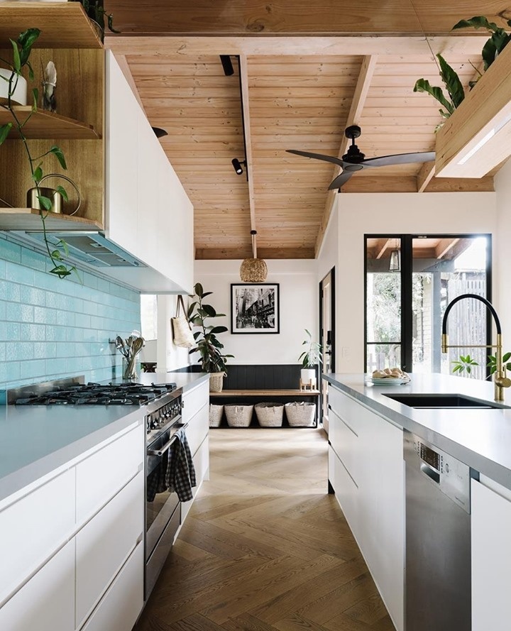 Living close to nature takes on new meaning in this family home where the kitchen is the centre of the action. ⁠
⁠
With sustainability a priority, the owners enlisted @sanctumhomes to redesign the heart of their home and together they transformed the clunky living area and #kitchen into a modern, open-plan space that invites the outdoors in.⁠
⁠
Tap the link in our bio to take a tour. ⁠
⁠
Photography: @marniehawson⁠
⁠
#australianhomes #kitchenrenovation #ecohome ⁠

