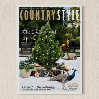 The Christmas issue of Country Style is on sale today!⁠
⁠
⁠We’re getting into the spirit… and we can finally go home for the holidays. On our cover, Henry the peacock and Arnie the quarter horse are celebrating the season @thehighlandsblackbarn , an off-grid new-build in the Southern Highlands whose owners have an open-door policy for friends and neighbours at Christmas.⁠
⁠
Creating decorations from upcycled paper isn’t only an excellent business for the mother-daughter duo behind @papertoyou – it’s been a blessing through a very difficult time.⁠
⁠
Also keeping it all in the family is @family_founded, who showed Country Style around their beautiful Geelong house. It’s been their home for 34 years, and is also the HQ for their carefully curated vintage shop.⁠
⁠
Heading to the northern hemisphere, we visit Finland to see how a classic cold-weather Christmas plays out in a creative, candle-lit home.⁠
⁠
We’re plunging into the pine forests to find the elves have laid out a glorious gift guide for everyone on your Christmas list. (OK, it wasn’t the elves – it was stylist extraordinaire @jono.fleming .)⁠
⁠
And of course we’ve got recipes galore to ensure your table will be laden with festive delights.⁠
⁠
Photography @brigidarnottphotography Styling Jodie Gibbons @belljarinteriors⁠
⁠
Subscribe now by tapping the link in our profile to receive a bonus Royal Doulton Christmas ornament.