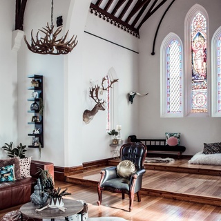 Built in 1878, the St Andrews #church in Perth, Tasmania, is now enjoying a new life as a family home thanks to a captivating conversion and a striking, modern extension. ⁠
⁠
Luke and Chantelle Pitt took 18 months to completely renovate and restore the church to its former glory, using traditional techniques and methods to honour and preserve the building. Tap the link in our bio to take a tour. ⁠
⁠
Photography: @ness_vanderburgh⁠
⁠
#churchhome #renovation #homeextension⁠
