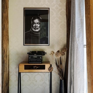 To capitalise on its treehouse spirit and create a "whimsical writer's cabin feel", the owners of this unique home in Victoria's Otway Ranges have looked to Ernest Hemingway for decorating inspiration. They've even dedicated a room to him!⁠
⁠
Tap the link in our bio to see inside. ⁠
⁠
Photography: @marniehawson⁠
⁠
#cabin #timberhome #uniquehomes #treehouse
