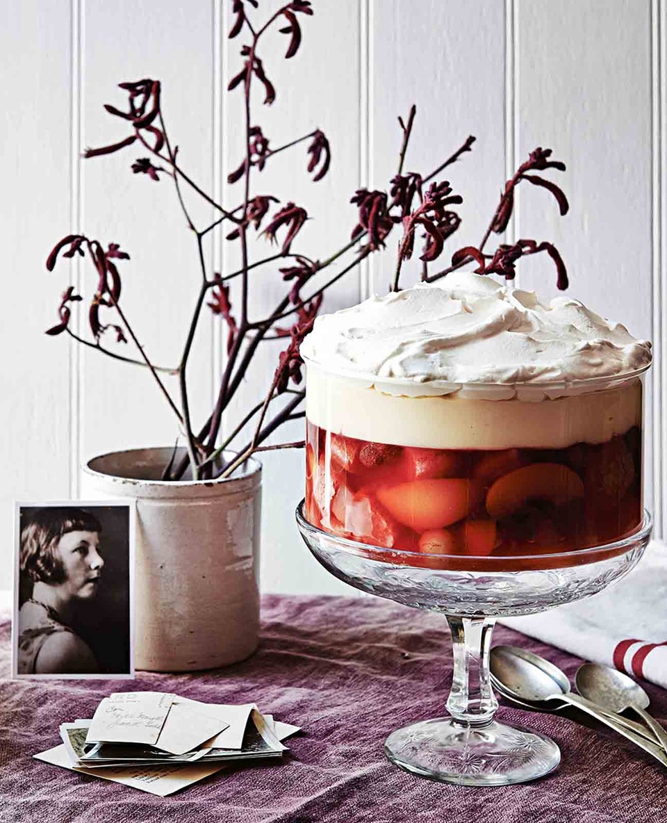 What is your favourite #Christmas #dessert? For one family, no celebration is complete without their nan's classic #trifle. ⁠
⁠
The trifle comprises of #custard and #cream layered atop a base of summer fruit suspended in strawberry jelly. ⁠
⁠
Find out how to make this dessert, and 7 other #aussiechristmas desserts, by clicking the link in our bio.⁠
⁠
Photography @lisacohenphoto ⁠
Styling Tessa Kavanagh