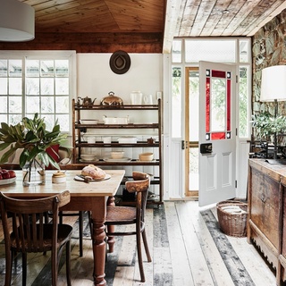 Originally built 160 years ago, this stone cottage on the edge of goldfield's town Maldon was in a rundown state when happened upon by Gayle Lamb and Trevor Finlayson.⁠
⁠
"I suspect a lot of people before us had looked at it and run a mile," says Gayle. Despite this, the couple knew they'd struck lucky with this sweet character-filled property, "it was rustic and charming, and those attributes were top of our list of priorities."⁠
⁠
Step inside via the link in bio.⁠
⁠
Photography: @lisacohenphoto⁠
Stylist: @tess.newman.morris⁠
Words: @sarahpickette⁠
⁠
#stonecottage #maldonvic #countrykitchen #countrydiningroom