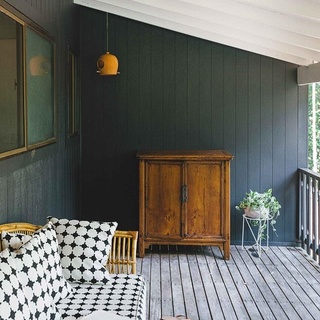 A rundown 1970s cottage #house in the Byron Bay hinterland was given a new lease of life by a young family who hammered down for eight weeks #painting and #renovating.⁠
⁠
As a result of their hard work, this serene #verandah is the perfect sanctuary to enjoy a summer breeze and unwind with a good book. ⁠
⁠
Step inside the home, which is furnished with a mix of #contemporarystyle and #vintage pieces, by clicking the link in bio. ⁠
⁠
Photography @marniehawson⁠
Styling @sabinepick⁠
⁠
#beachhousedecor #coastaldecor #coastalfarmhouse⁠
⁠
