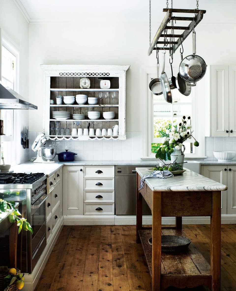 At Willow Farm Homestead, the French-provincial style kitchen is an entertainer’s dream. The wall shelves were an upcycled find, and the freestanding island (where plenty of family treats have been baked over the years) is topped with dreamy marble. ⁠
⁠
The home, which dates back to 1920, was extensively renovated in 2006 and today forms part of the Willow Farm estate, a popular destination for weddings, events and yoga and wellness retreats. ⁠
⁠
Tap the link in our bio to explore 30 inviting country kitchens.⁠
⁠
Photography: @brigidarnottphotography⁠
Styling: @miss_ness_tay⁠
⁠
#countrykitchen #classickitchen #marblekitchen #frenchprovincialstyle #frenchprovincialkitchen