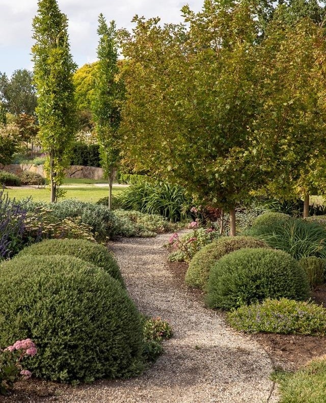 A bold and experimental mix of perennials and Australian natives border a pathway, fondly known as the "wine walk", that leads to a billabong - the perfect place for sunset drinks⁠
⁠
Tap the link in our bio to tour #landscapedesigner @samcrawford_design’s gorgeous garden in rural Victoria. ⁠
⁠
Photography: Simon Griffiths @simong9⁠
⁠
#ruralgarden #australiangarden #landscaping #countrygarden⁠
⁠
