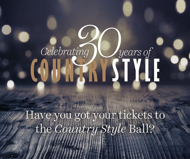 It's our 30th birthday this month and you're invited to the party. Join the team for the inaugural Country Style Ball on Thursday May 30th at Carriageworks in Sydney, where we'll celebrate this milestone and recognise some of the people who are making a difference in regional Australia. For more information and ticket sales, click on the link in our bio. #countrystyleloves #birthdayparty #countrystyleball #regionalaustralia