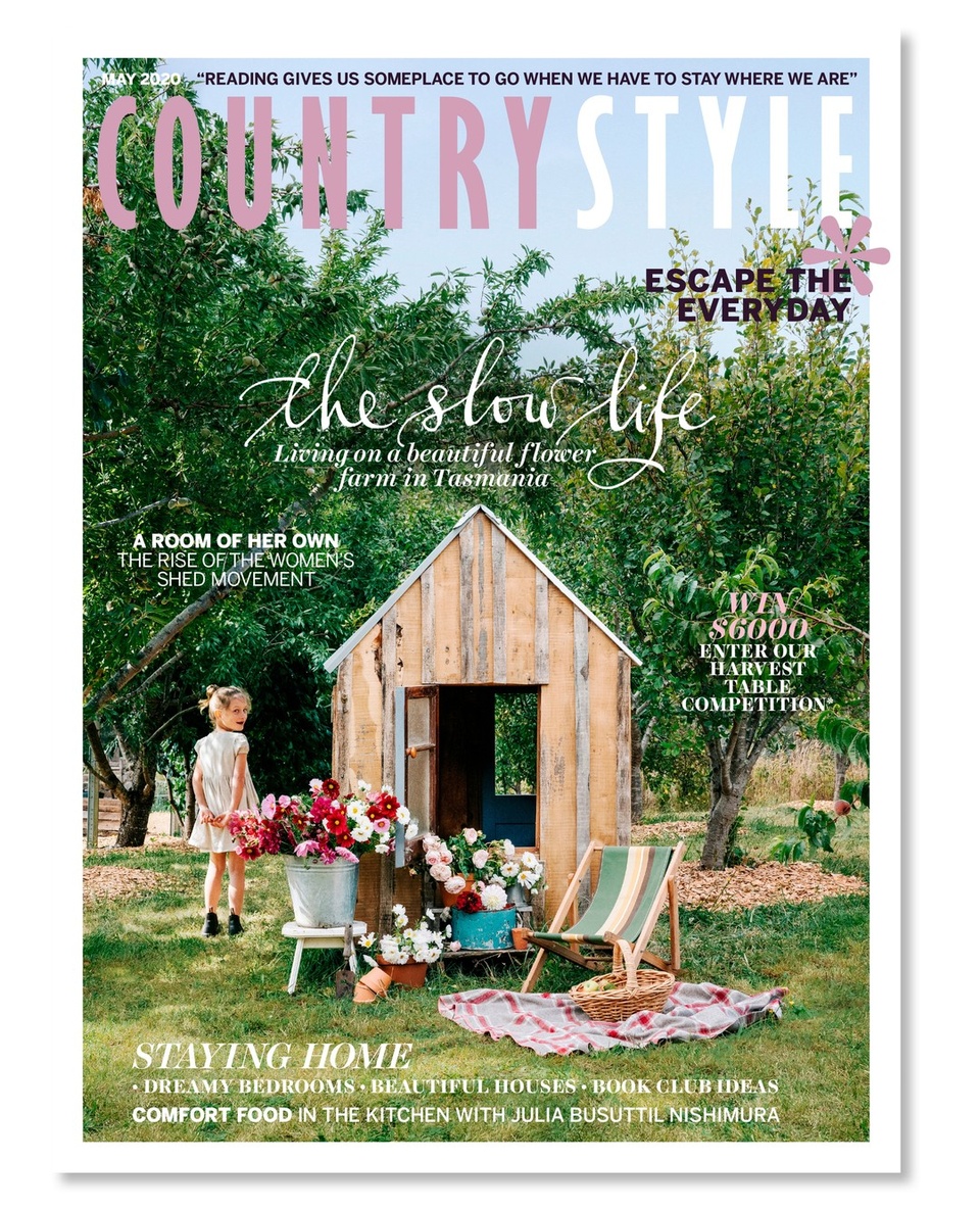 Our May issue is ON SALE TODAY.⁠
⁠
We couldn't resist putting this image of the sweet cubby house that belongs to seven-year-old identical twins, Elisabeth and Maggie Wiltshire. The sisters live with their parents Rob and Marian on a flower #farm in Oyster Cove, Tasmania, where we visited them to check out their newly built, compact home. ⁠
⁠
To pass the time while we all #stayhome we've included new recipes from @juliaostro for you to cook for your #family While our book reviewer Annabel Lawson's column is packed with great reads. We also take you inside sheds owned by #country women as they tell us why they love having a place to escape to. Then flick to our #decorating feature for ideas on how to create a dreamy bedroom for you to retreat to.⁠
⁠
Pick up your copy at your local newsagent or supermarket. To subscribe and have all your future issues delivered to your door, follow the link in our bio.⁠
⁠
Photography @marniehawson⁠
Styling @_michellecrawford⁠
