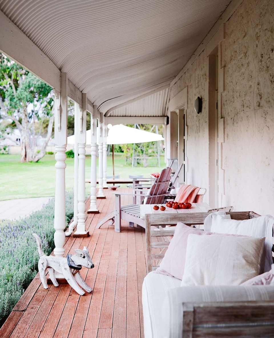 When Dee Nolan's parents retired and sold her childhood home Gum Park, she vowed to buy it back one day. Then, years later, as fate would have it, it came up for sale. ⁠
⁠
Soon after, she and her husband John began restoring the property, starting with the shearers' quarters and a tin hut that was Dee's grandfather's first home. ⁠
⁠
"This is home," says Dee. ⁠
⁠
Tap the link in our profile to take a tour.⁠
⁠
Photography: @markroperphotography⁠
Styling: @tess.newman.morris⁠
⁠
#verandah #countryhome #farmhouse #homerestoration #classicfarmhouse