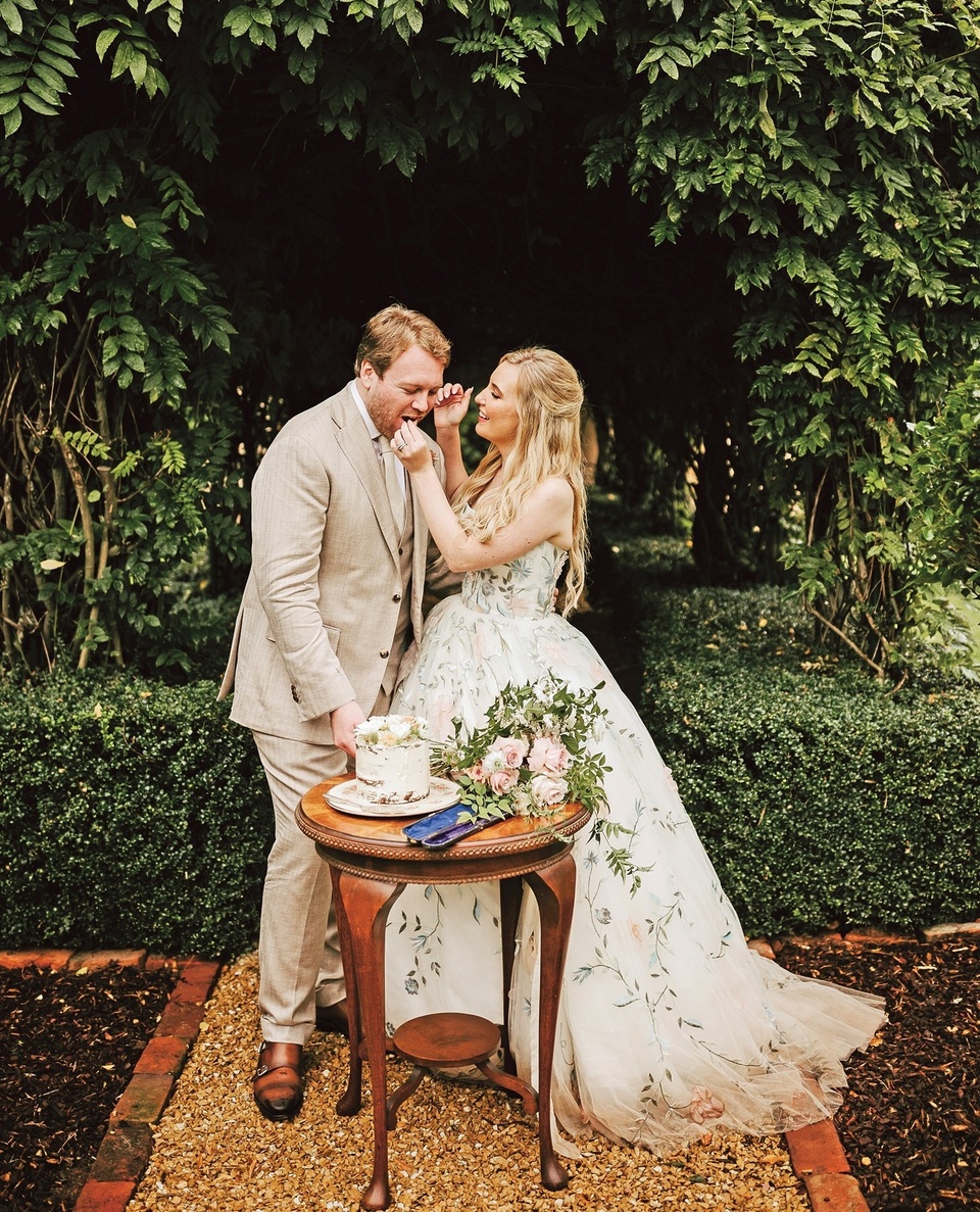 A Georgian-era family home was the romantic venue for this intimate celebration, featuring soft florals, fairy lights and a touch of rain.⁠
⁠
"We had originally planned to get married in the Tuscan countryside in a castle built in the 1600s, surrounded by rolling hills and century-old vineyards," says Penelope, who's known as Poppy. "COVID had other plans, and after making the difficult decision to cancel, we decided a Georgian estate in Tasmania wasn't a bad trade-off!"⁠
⁠
Take a look at Poppy and Dean's magical wedding details by tapping on the link in bio.⁠
⁠
Photography: @bonniejenkins⁠
⁠
#countrystyleweddings #longford #tasmania #gardenwedding #dachshund 