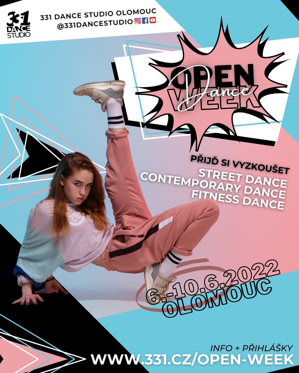 ⚠ Přijď si vyzkoušet naše taneční lekce Street Dance, Contemporary Dance nebo Fitness Dance zdarma! 😍⁠
⁠
Už brzo odstartuje zápis na novou taneční sezónu pro nové tanečníky, takže právě teď je ideální příležitost vyzkoušet si taneční tréninky v 331 Dance Studiu Olomouc 😊⁠
⁠
✅ Líbí se ti taneční styly jako Hip Hop, House Dance, Dancehall, MTV Dance, Popping, Locking, Litefeet, atd.? Vyzkoušej některý z našich Street Dance kurzů. ⁠
⁠
✅ Máš blíž spíš k modernímu a současnému tanci, jazzu, lyrical nebo baletu? Doraž na některou z našich Contemporary Dance lekcí. ⁠
⁠
✅ Nebo chceš makat na svojí fyzičce v rytmu současných popových hitů? Tak v tom případě pro tebe máme lekce Fitness Dance (Dance Workout). ⁠
⁠
V 331 Dance Studiu Olomouc nabízíme taneční kurzy pro děti, teenagery i dospělé, pro úplné začátečníky, ale i pokročilejší tanečníky. Zkrátka u nás si vybere každý 🤩⁠
⁠
➡Tak neváhej a přihlas se na některou z ukázkových tanečních lekcí, které proběhnou v rámci tzv. open weeku už od 6.6.2022: ⁠
👉 www.331.cz/open-week 👈⁠
⁠
❓ Potřebuješ poradit? Napiš nám do DM.⁠
⁠
#331dancestudio #olomouc #olomouc_city #olomouccity #tanecolomouc #tanec #tance #tanecniskola #tanecnistudio ⁠
#olomoucity #danceolomouc #olomoucdancers #volomouci #kamvolomouci #olomouclife #olomouczije #igolomouc #instaolomouc #akceolomouc #zabavaolomouc #sportolomouc ⁠
#tanecniskupina #tanecnitrenink #tanecnitreninky #tanecnikurz #kurztance #tanecnikurzy #tanecnilekce #tanecnikrouzek #tanecnikrouzky