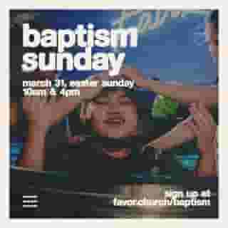 Baptism is an act of a public declaration of your faith and renewed live in Christ and on March 31, Easter Sunday, baptisms will be happening in all of our Sunday services! 🙌🏼

If you’ve never been baptised before, this is something that we value and celebrate with you as a whole church family! For more info and to register as early as now, head to favor.church/baptism ✨ It’s going to be a wonderful Sunday, fam!

#favorchurch