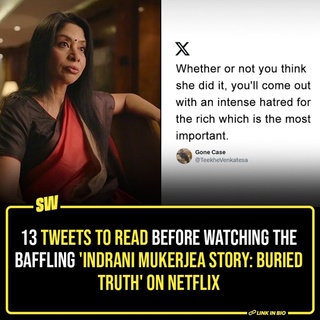 The 'Indrani Mukerjea Story: Buried Truth' is now streaming on Netflix. The documentary that focuses on Indrani Mukerjea, and the trial for allegedly killing her daughter Sheena Bora, has been released after Bombay High Court rejected CBI plea.

This true-crime docuseries re-examines the case that had shook the nation at the time. It focuses on new revelations, and digs deeper into the nuances of our society. From the looks of it, this series is a gripping account of the case, and its aftermath.

The internet understandably has a lot to say. Click the link in the bio to read more.

#SWEditDesk

@manyailawadi