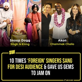 When International artists collaborate with music Industries across the world and produce songs, the results are often sensational. There’s something about the fusion of different flavours, cultures, and languages that’s enchanting, to say the least. Like, nobody could’ve imagined Akon, the first angrezi artist so many of us ever heard, would ever sing for a Bollywood movie. Yet, we find ourselves dancing to Chammak Challo at almost every party. 

Over the years, several such cooperations have culminated in path-breaking tracks. Click the Link in Bio to check out 10 of our favourites.

@sabharwalvas 
#SWEditDesk #bollywood
