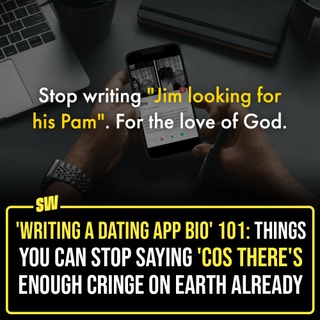With online dating, there's a lot that you can find out about a person before you actually invest in a relationship. This is probably one of the good things about it. The pictures, prompts and bio are a great way to share your personality. However, there's a reason people get trolled, and memes get made around dating bios. If you do not want to end up in one of those public memes, it's nice to THINK about what you write there. Click the link in the bio to learn more about this.

#SWEditDesk #DatingApps
