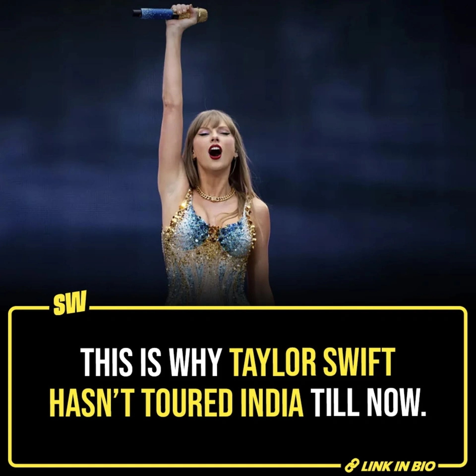 According to recent news, Taylor Swift might be planning a tour in Shanghai this year or sooner, which leaves Indian Swifties wondering - us when? When Taylor announced the Eras Tour, many of us thought that she would consider India as one of her stops, if not move here forever (looking at you, Seven), but were left disappointed.

However, it still remains a question - why hasn't Taylor considered India for her shows till now, despite her ever-growing popularity in India? Tap the link in the bio to read some reasons that might play a role in Taylor not touring India and leaving us down bad.

✍️: @notsopreet

[Taylor Swift, Eras Tour, India, Concerts]

#SWEditDesk