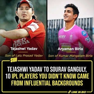 While being the entertainment extravaganza on the cricketing pitch, the Indian Premier League (IPL) has also been about the extraordinary tales beyond the boundary line. From Mohammed Siraj to Rinku Singh, the richest cricket league in the world is filled with rags-to-riches stories of overnight successes. While most players come from humble backgrounds, there have been several instances where they tend to be the heirs/offsprings of affluent families. While some are born into rich business or political families, some have tried to carry the baton forward from their legendary sporting parents. 

Click the Link in Bio to take a look at some of these players whose journies reflect a blend of talent, privilege, and the weight of expectations.

#SWEditDesk
