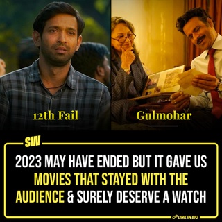 Like it or not, we’re here. We’re one day past 2024 and as much as we’d like ‘new year, new me’ to be a thing, some of us are really hungover in 2023. The last year was a big win for the Indian cinema, garnering back-to-back hits and stellar box office collections. But a lot of quality films remained understated. Like enchanting treasures just waiting to be discovered.

That’s the thing about all movies, in general. You can’t really judge it with its box office numbers, especially ever since OTT platforms have gone on to create some of the more artistically superior tales. We’re not saying a film’s earnings do not matter, but they can’t be a standalone criterion to assess its worth. And if not anything, many of the best stories from 2023 did not really get their due attention and love. 

Click the Link in Bio to check out 8 hidden gems. 

#SWEditDesk #12thFail #ThreeOfUs #BestMovies