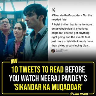 The much-anticipated Bollywood crime-thriller Sikandar Ka Muqaddar released this Friday on Netflix. It’s based on a diamond heist that involves Jimmy Shergill, who plays the role of an investigating officer, chasing after his three prime suspects portrayed by Rajeev Mehta, Tamannaah Bhatia, and Avinash Tiwary. Will he be able to unmask the real robber and recover the stolen solitaires? 

@parulrajwanshi

[ Crime Thriller , Neeraj Pandey , Bollywood , Netflix ]

#SWEditDesk