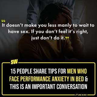 The conversations around sex have been a taboo across the world, which results in a serious lack of education and understanding about it. The absence of the right kind of information leaves both, men and women, with severe anxiety and stress. In fact, it has been reported that 60% of men avoid sex due to performance anxiety.

While sex is still a hush-hush topic in our society, many people have come out and shared valuable information to help others. In this article, we have compiled some tips for men who face sexual performance anxiety. 

Click the link in the bio to read more.

#SWEditDesk

@aaliyahjainx