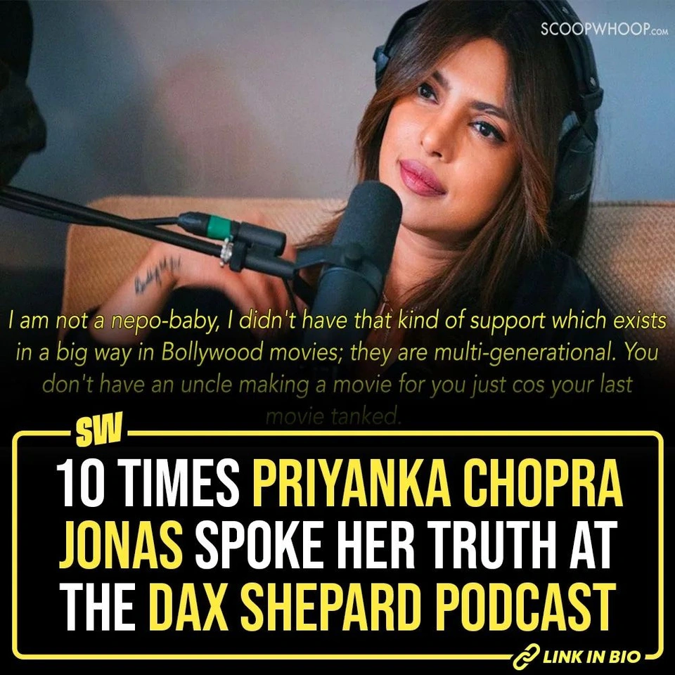As part of promotions for her new TV series opposite Richard Madden, Citadel, Priyanka Chopra Jonas sat for an interview in one of Spotify’s most popular podcasts, Armchair Expert, hosted by Dax Shepard.
The podcast is already becoming the talk of the town, given how the actress candidly shed light on her journey.
Tap the link in our bio to read about those 10 opinions and details that Priyanka Chopra Jonas shared in the podcast about her journey, life, and career in the Beauty & Entertainment Industry.