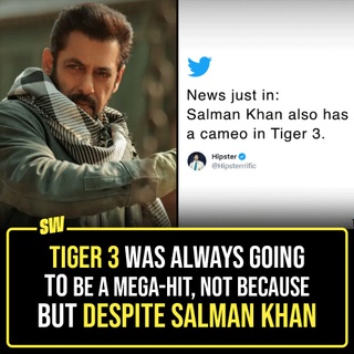 Ever since the release of Tiger 3, there’s noticeable discourse and reaction around the film. However, a lot of it can be driven from the bias that comes from the actor’s fan following. Salman Khan and ‘the bhai effect’ can definitely be very consuming, and so, we need to look at things objectively. Understandably, the film has elements that are nice and fun, and those deserve acknowledgment. The setting and action sequences are an example. However, some things need to be said – from a cinematic point of view. Salman Khan’s lack of effort and range, for one. Click the link in the bio to read more.

#SWEditDesk #Tiger3 #SalmanKhan