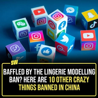 Misogynistically enough, China banned women from modelling for lingerie online. Funnily enough, men took over the job and now we have some gorgeous men in lingerie. But this isn’t the first time China has banned something, nor the craziest.
Click the link in our bio to have a look at some of the crazy things banned in China.