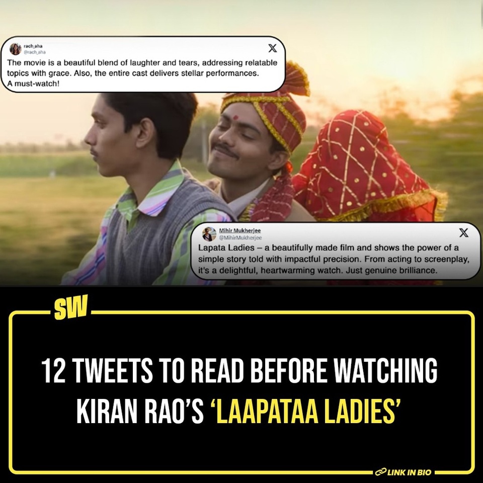 Kiran Rao’s directorial project Laapataa Ladies was released in theatres last Friday, the 1st of March. The comedy-drama addresses social evils, specifically related to the ones women are faced with. In typical (but not really) Kiran-Rao-fashion, the film has received a lot of praise for discussing such serious issues with humour as a facilitating tool. 
Click the Link in Bio to take a look.

#SWEditDesk #laapataaladies