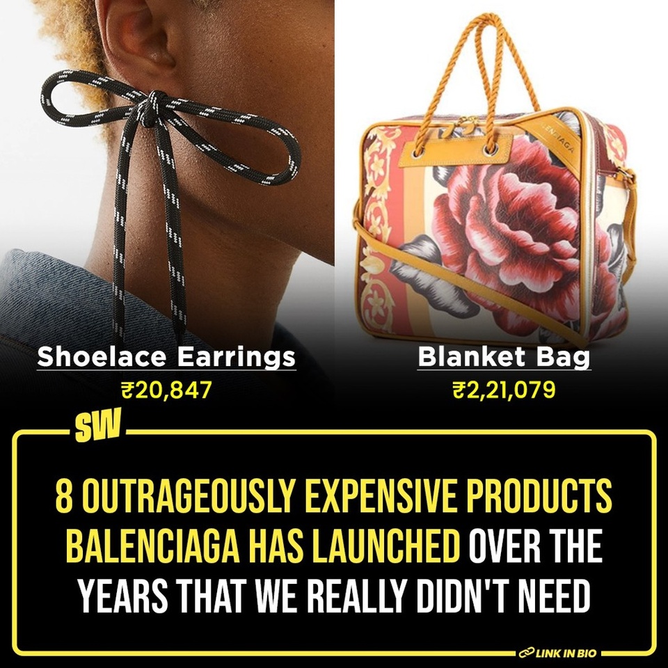 The idea of luxury is dreamy, and it sure sells. But, oftentimes, brands come up with outrageous ideas and try to sell literally anything by putting up a hefty price tag. Take Balenciaga, for instance. This luxury fashion house has an aura, a reputation for itself and its name. However, from time to time, they add items to their collections that do not look like they make much sense.

From the 2024 Paris Fashion Week, a TikTok video went viral. It showed a tape bracelet by Balenciaga. And, we kid you not, it is exactly what it sounds like. 

Some outlets have gone on to report that this uncanny bracelet costs somewhere around $4,400, which is over ₹3.5 lakhs. As unbelievable as it sounds, this amount can actually be true, given the brand’s history of pricing their items at otherworldly amounts.

Click the Link in the Bio to read more. 

#SWEditDesk