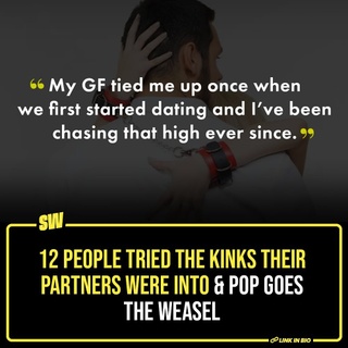 When it comes to kinks, our partners are the biggest influences in our lives. Sometimes we may not even know we’d like a certain thing until our partner introduces it to us, and then before we know it we have a kink for it!

People have shared how their partners started liking kinks that they were initially not so keen on and it’s an interesting read. Click the Link in Bio to take a look. 

#SWEditDesk