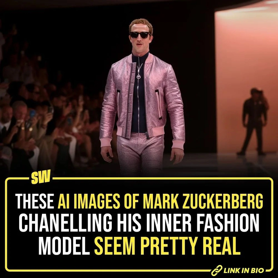 Artificial intelligence is all over the Internet these days. With this technology getting rapidly advanced, we have come across several artworks from the parallel universe that otherwise wouldn’t have existed. Now, imagine what if Meta CEO Mark Zuckerberg turned into a fashionista? Noooo! that guy won’t experiment, he just wears grey tees. Right? Well, artificial intelligence has made it possible. You can’t afford to miss this crossover of technology and fashion. A Twitter user, @itsandrewgao shared a glimpse of Zuckerberg walking a fashion ramp for Louis Vuitton. Tap the link in our bio to take a look.
