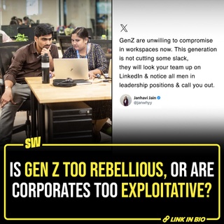 Gen Z employees have a problem with the prevalent corporate culture. In their lingo, it’s extremely ‘sus’ with ‘delulu’ expectations, and hence, majorly fails the ‘vibe check’. However, they’re clear on how to tackle it. Declining availability post stipulated work hours, pointing out the slightest jump in their seniors’ tone, and prioritising their mental health with leaves when they prefer - their corporate rulebook is ready and roaring. Will they successfully rewrite the toxic protocols and processes companies have been upholding since long? As teams are also becoming more diverse with people from all ages and cultures working together, we need to rehash what constructively works when it comes to work.

@parulrajwanshi 

#SWEditDesk 

[ Gen Z, Gen Z Employees, Corporate Culture ]
