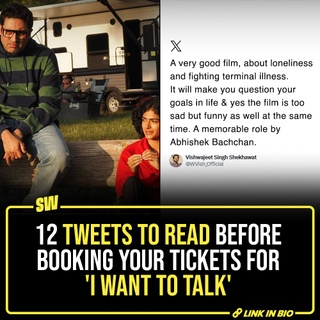 Directed by Shoojit Sircar, ‘I Want To Talk’ stars Abhishek Bachchan and Ahilya Bamroo as father and daughter. The plot revolves around the intricate relationship between a parent and their child through the turbulence of disease, family dynamics, and personal struggles.

Click the link in the bio to read the reviews of ‘I Want To Talk’.

[Abhishek Bachchan, Ahilya Bamroo, I Want To Talk, Shoojit Sircar]

#SWEditDesk