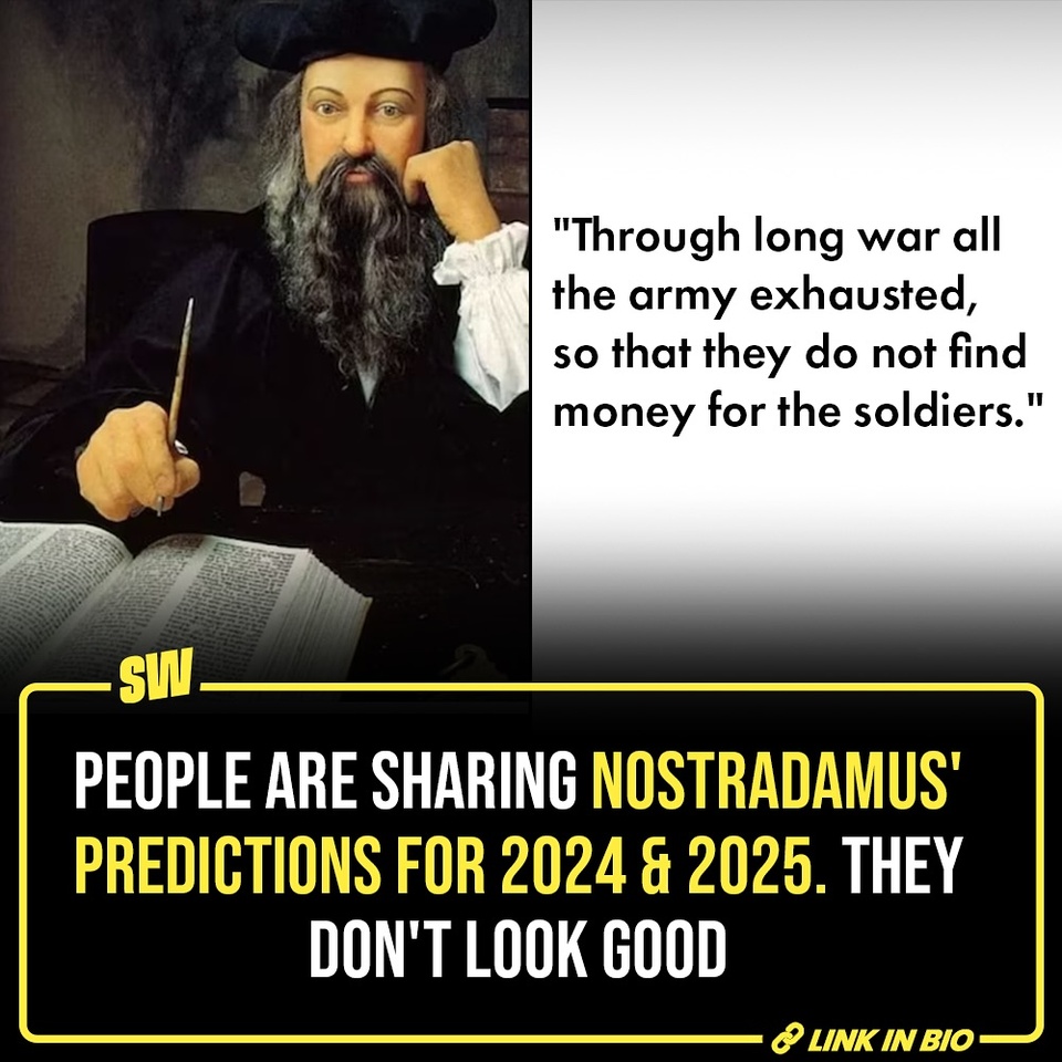 A war in Europe or a volcano eruption in Brazil? French philosopher and astrologer, Nostradamus made some scary predictions way back in the 16th century. People believe his cryptic predictions have come true, making him a controversial yet interesting figure. Click the link in the bio to read his predictions for 2024 and 2025!

@notsopreet

[Nostradamus, Future, 2025]

#SWEditDesk