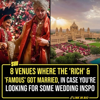 It's THAT time of the year. Our feeds are flooded with wedding pictures. Venues are booked left, right, and centre. Earlier this week, we learned there are 4 lakh weddings scheduled in Delhi this season. Weddings are literally everywhere. It's like they're in the air. Many celebrities have also tied the knot in recent years.

Click the Link in Bio to check out 8 wedding venues where the rich and famous couples got married.

#SWEditDesk #Virushka #WeddingDestinations #WeddingVenue