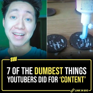 YouTubers doing random shit to gain subscribers is not a new thing. While some resort to cringe content, others take it a few notches higher and do things that are not just unbearable but outright outrageous. Tap the link in our bio to take a look at some of the strangest things YouTubers have done for ‘content.’