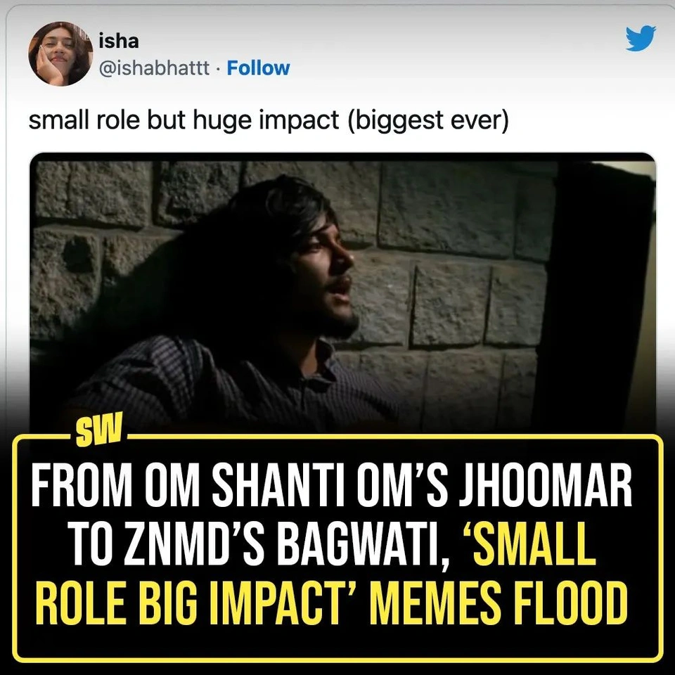 One of the best things about the internet is that you can wake up to a new, exciting trend every day. And, some happen to highlight pop-culture moments that film characters that totally deserve recognition and attention. For instance, the ‘Small Role Big Impact’ trend has taken over the internet. It’s caused netizens to come up with some super interesting memes. From giving credit to Virat Kohli and Anushka Sharma’s love story to their Clear shampoo advertisement to putting the limelight on characters such as Chellam from The Family Man.
The trend has really captured key parts of movies, culture etc. Tap the link in our bio to take a look yourself.
