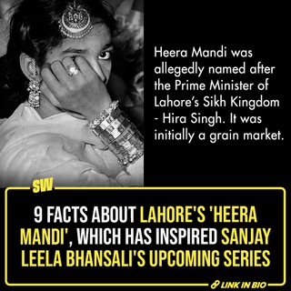 Sanjay Leela Bhansali has given us several larger-than-life movies in the last two decades. Known for his opulent sets and foot-tapping music, the director has left a mark on his audience with each film. And his upcoming web series, Heeramandi: The Diamond Bazaar does not seem like an exception to this rule. 

The series is based on the lives of courtesans in the red-light district of Lahore’s Heera Mandi during the British Raj. Interestingly, the area still exists, and here, we have listed some interesting facts about it. 

Click the link in the bio to read more.

#SWEditDesk

@aaliyahjainx