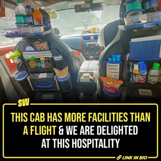 In another episode of dilwalon ki Delhi, this cab driver is being praised for his generous hospitality. His regular cab isn't just a cab but actually a well-thought out ride that takes care of all your needs. Tap the link in the bio to read what makes his car so special, that people are comparing it to flights!

✍️: @notsopreet

[Delhi, Cab, Uber, Hospitality]

#SWEditDesk